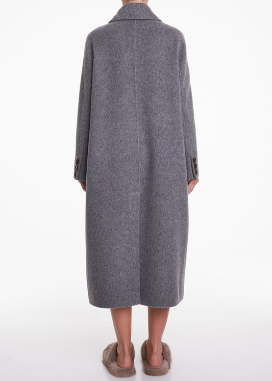 ALESSIA SANTI - Cappotto lungo doppiopetto, Grigio