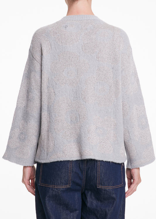 ALESSIA SANTI - Maglia con inserti in lurex, Grigio