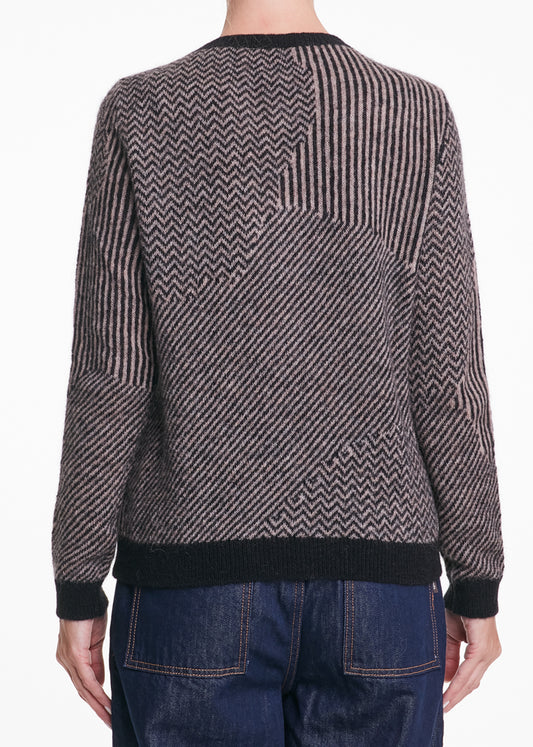 ALESSIA SANTI - Maglione misto lana e alpaca, Nero