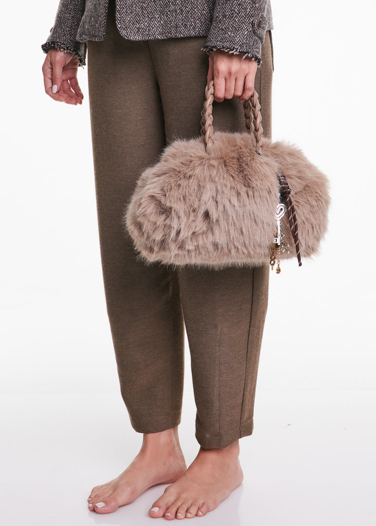 ALESSIA SANTI - Borsa pelo, Beige