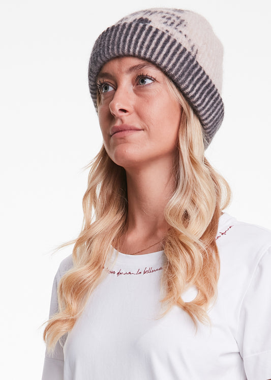 ALESSIA SANTI - Berretto stampa floreale, Crema