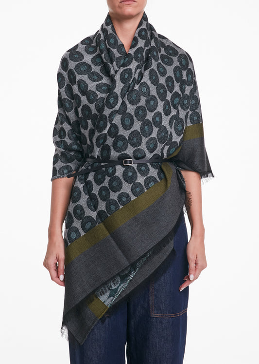 ALESSIA SANTI - Sciarpa quadrata, Verde