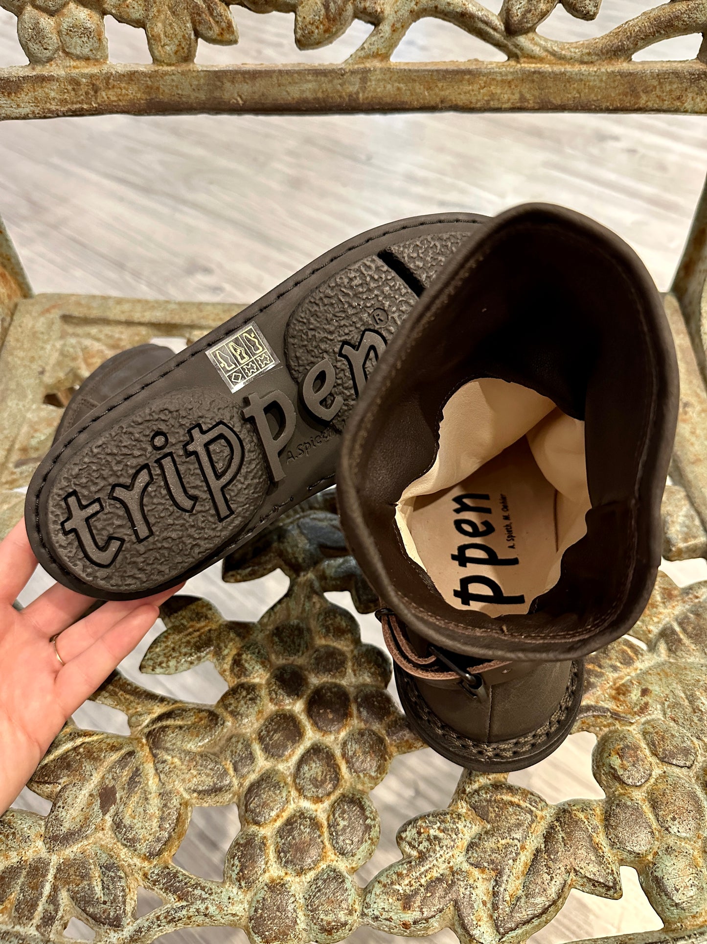 TRIPPEN - Stivaletto Bomb Espresso