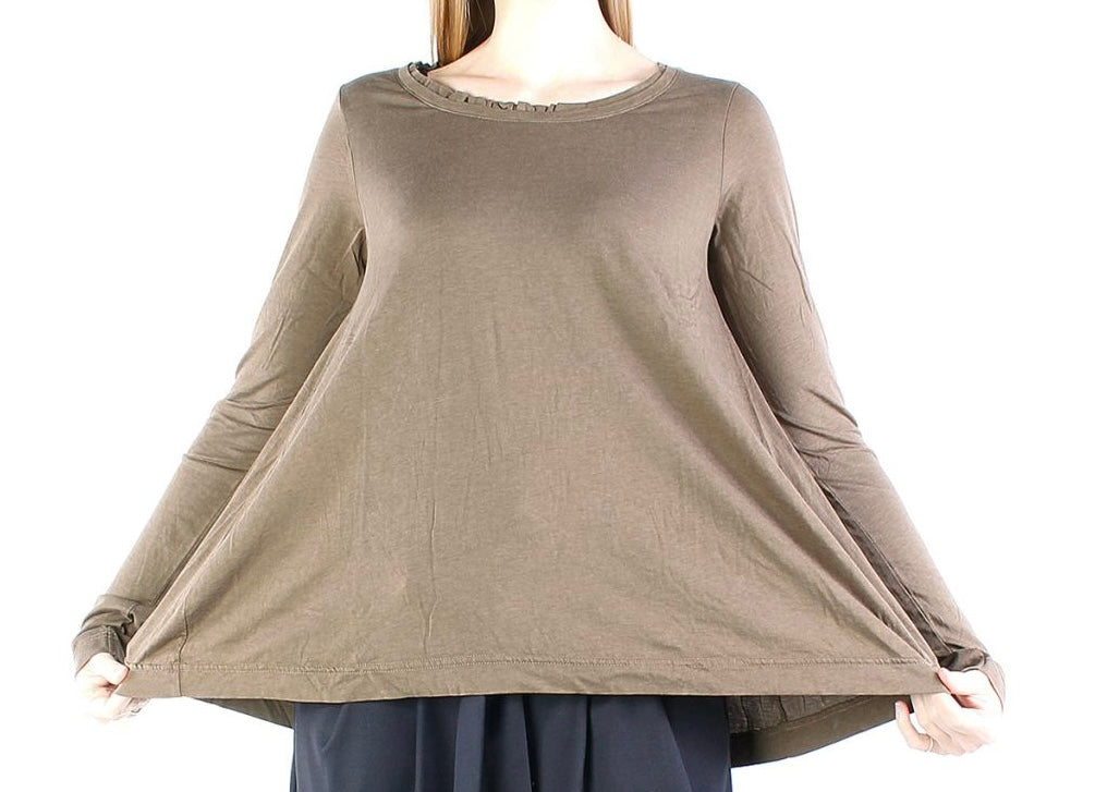 RUNDHOLZ - T-shirt morbida, Bronze