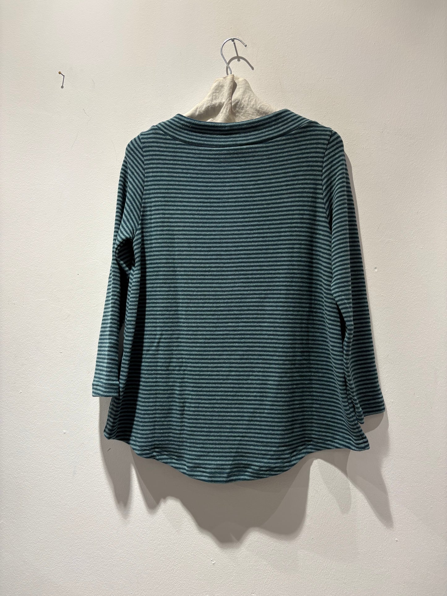 MAMA B - Maglia Victoria - microriga Atlantic-melange