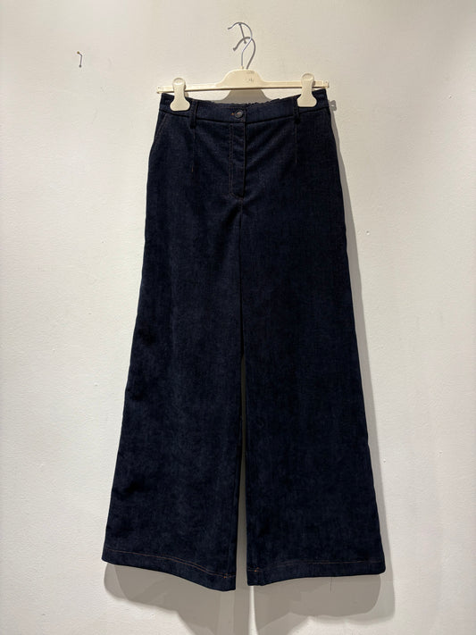 TADASHI - Pantalone a zampa effetto jeans
