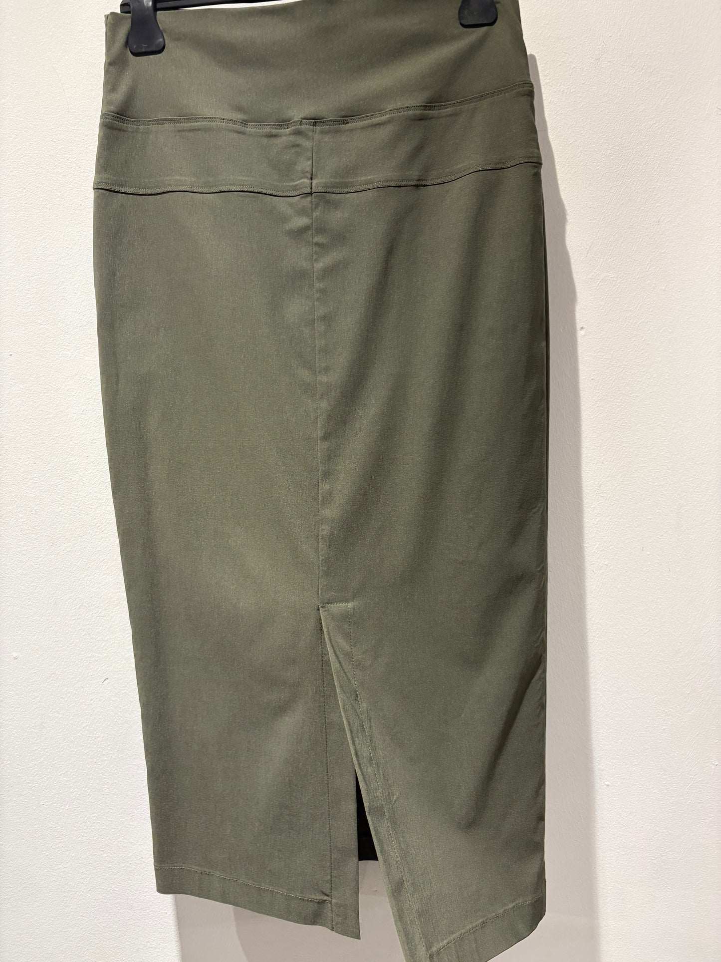 MANESERA - Gonna a tubino verde militare