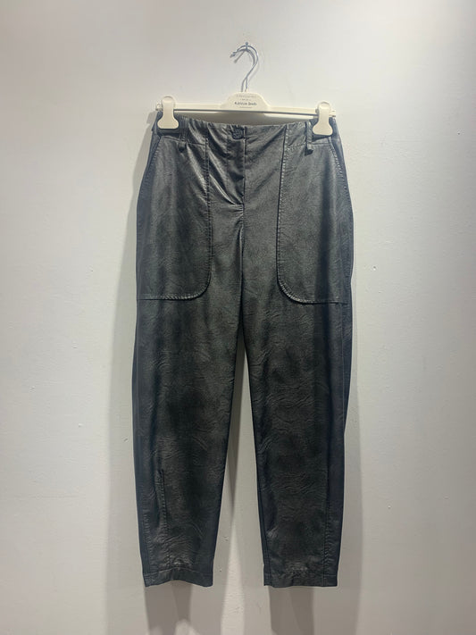 ALESSIA SANTI - Pantalone simil pelle, Argento