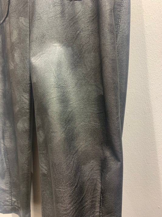 ALESSIA SANTI - Pantalone simil pelle, Argento