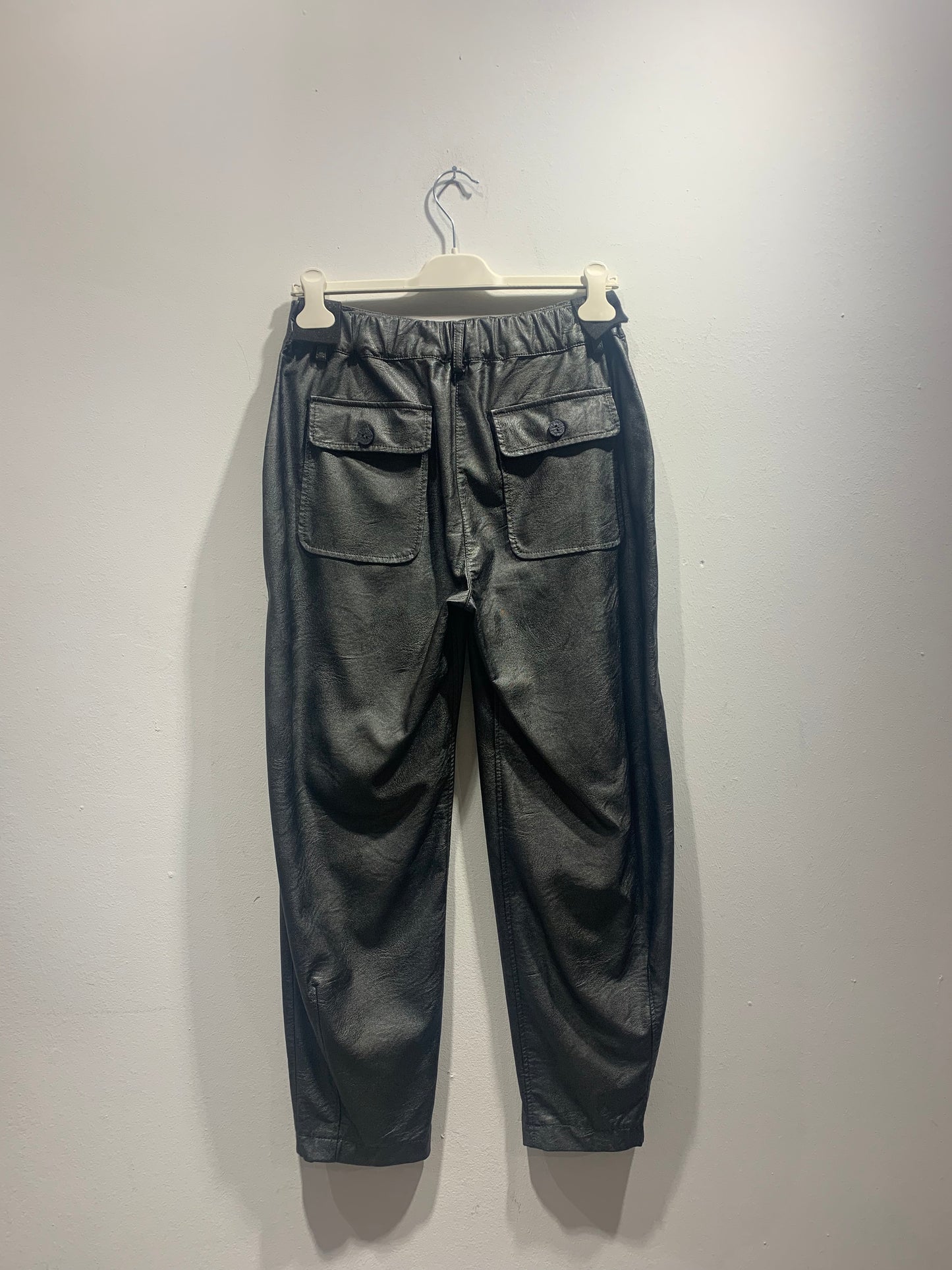 ALESSIA SANTI - Pantalone simil pelle, Argento