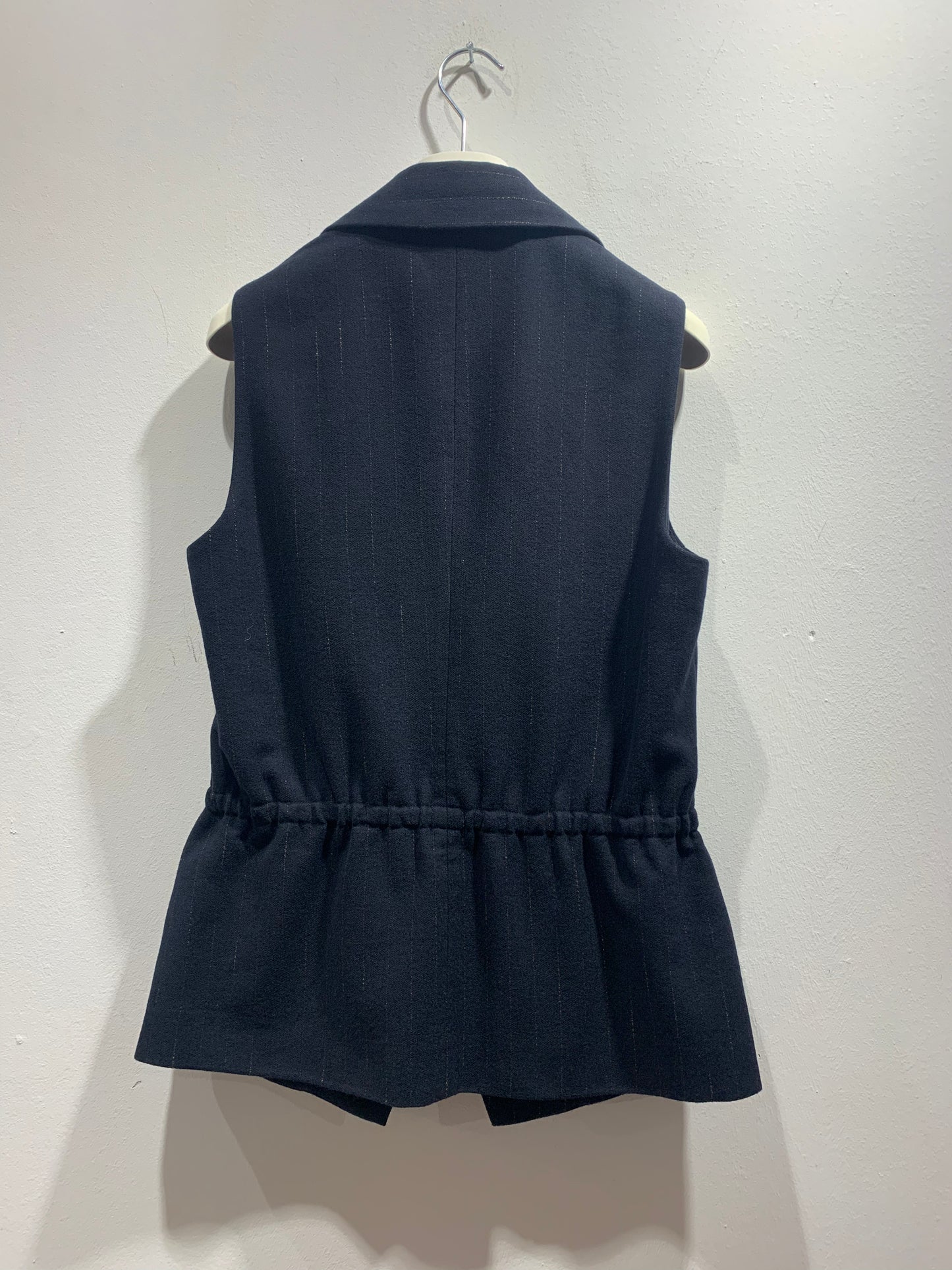 ALESSIA SANTI - Gilet gessato, Blu