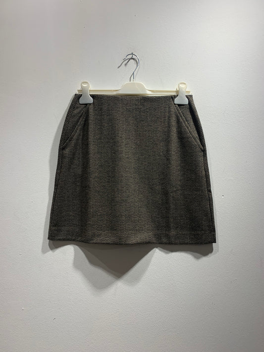 YERSE - Gonna effetto spigato elasticizzata, Khaki