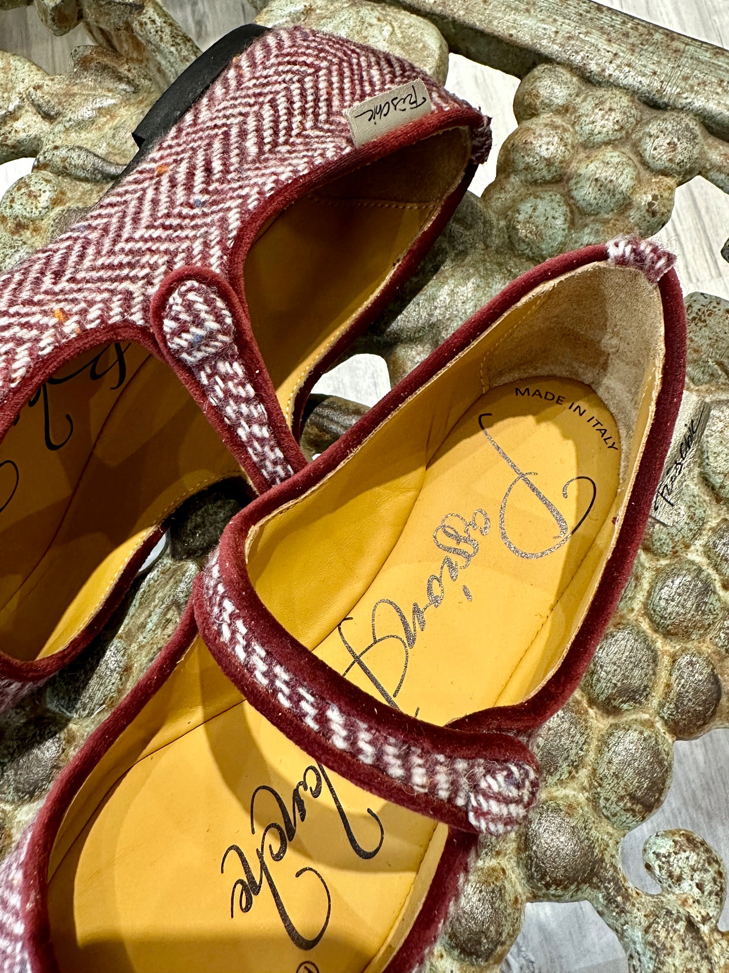 PASSION BLANCHE - Ballerina Sophia Tweed Bordeaux