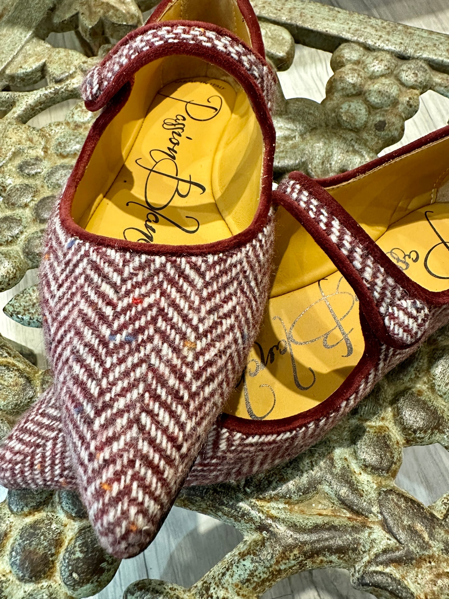 PASSION BLANCHE - Ballerina Sophia Tweed Bordeaux