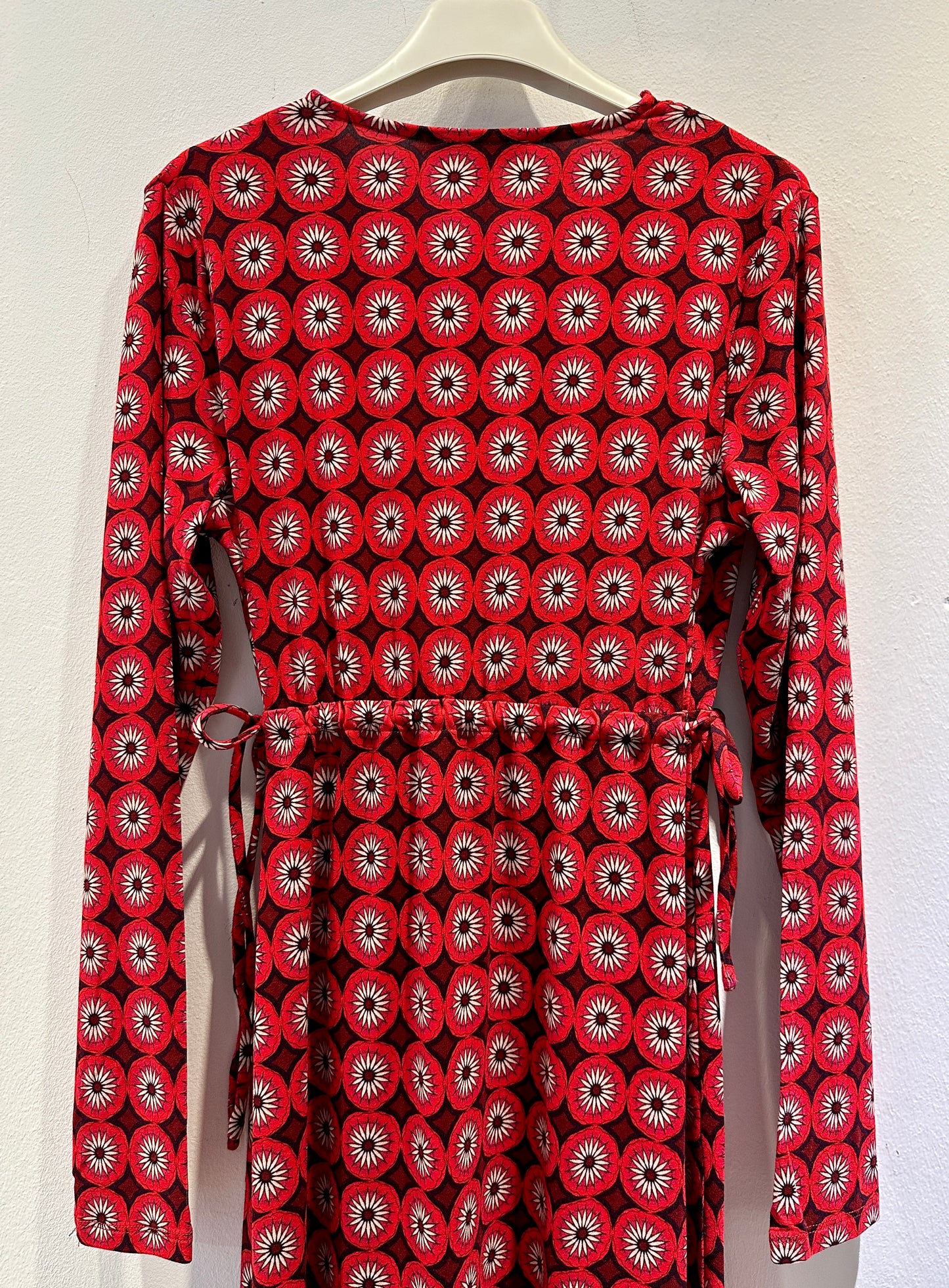 SURKANA - Abito lungo con coulisse, Rosso