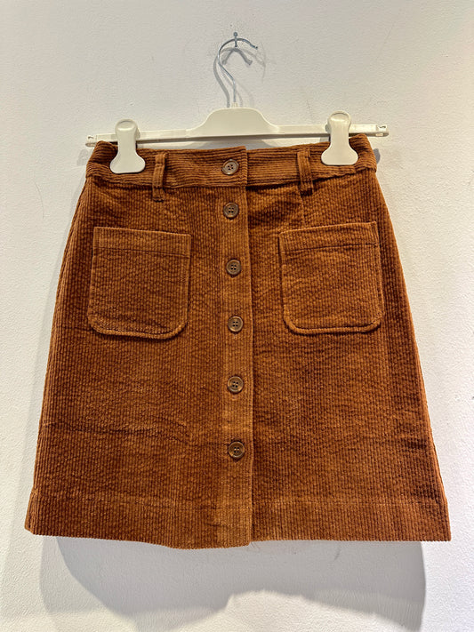 SURKANA - Gonna in velluto a coste, Marrone