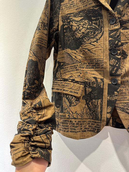 RUNDHOLZ - Giacca stampa fumetti, Bronze