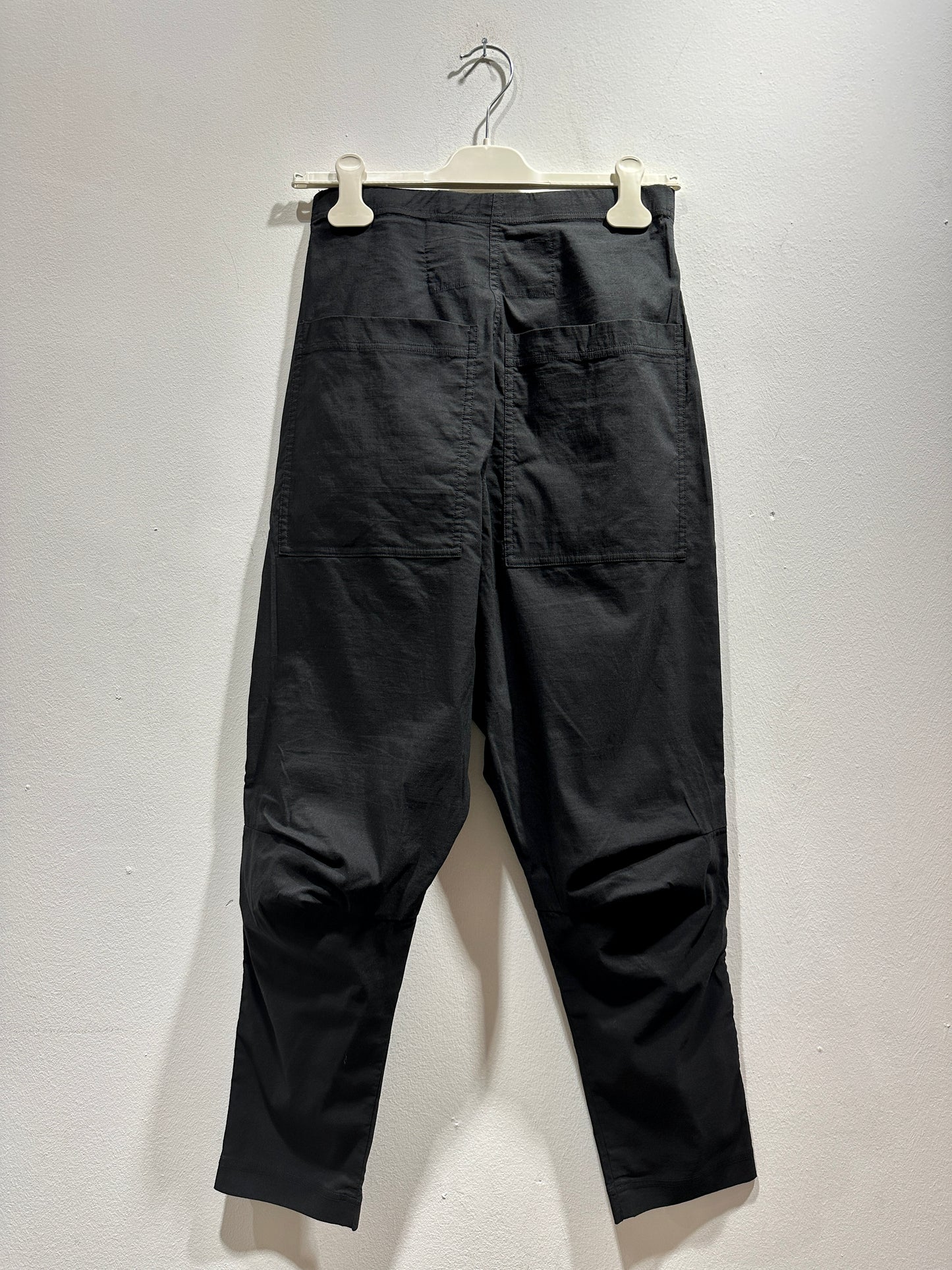 RUNDHOLZ - Pantalone cavallo basso, Nero
