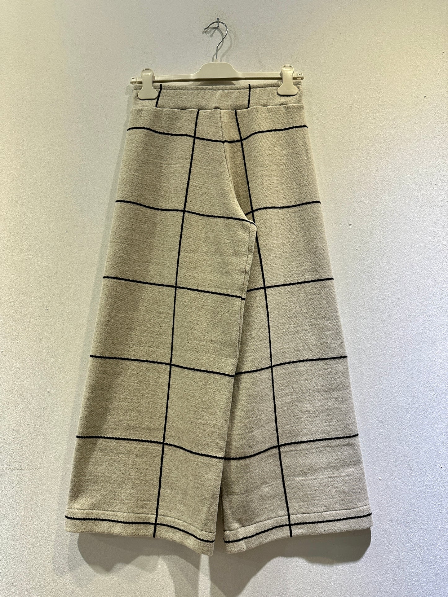 MAMA B - Pantalone Giba J Effetto Reticolo, Nero