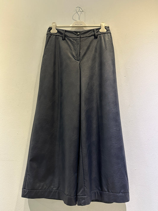 ALESSIA SANTI - Pantalone ecopelle, Blu