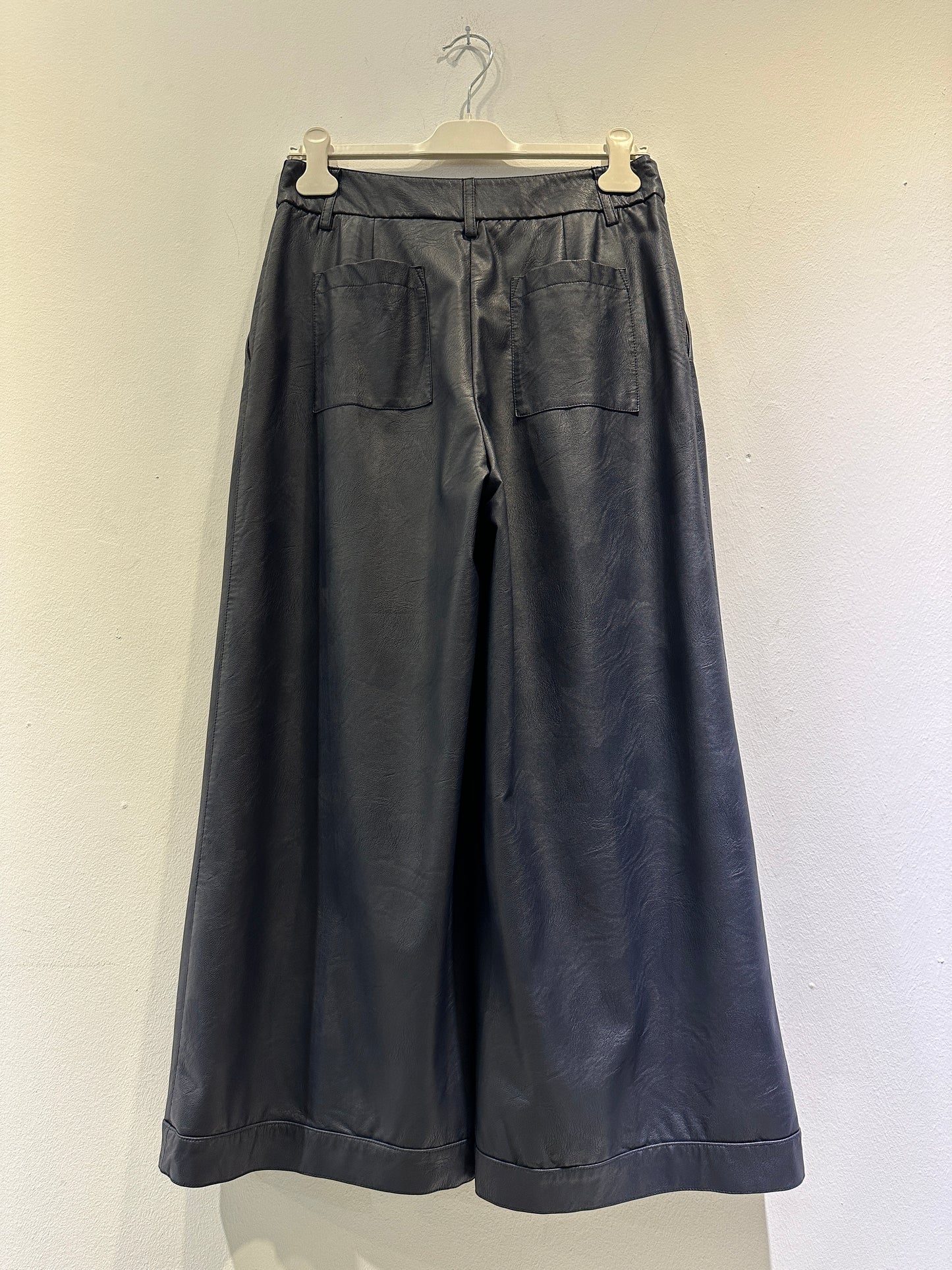 ALESSIA SANTI - Pantalone ecopelle, Blu