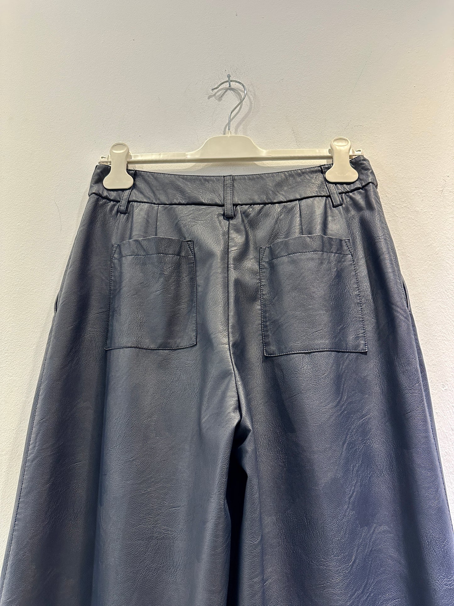 ALESSIA SANTI - Pantalone ecopelle, Blu