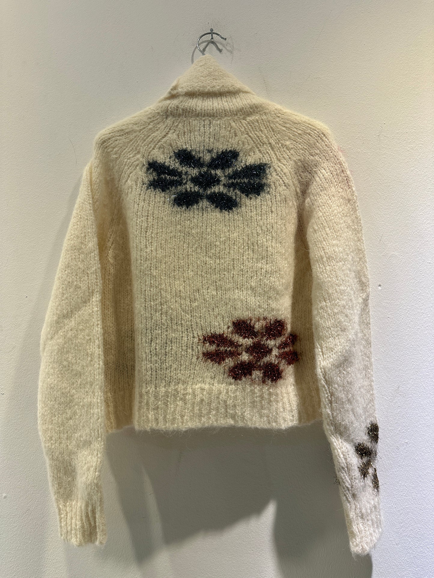 ALESSIA SANTI - Maglia con inserti lurex, Crema