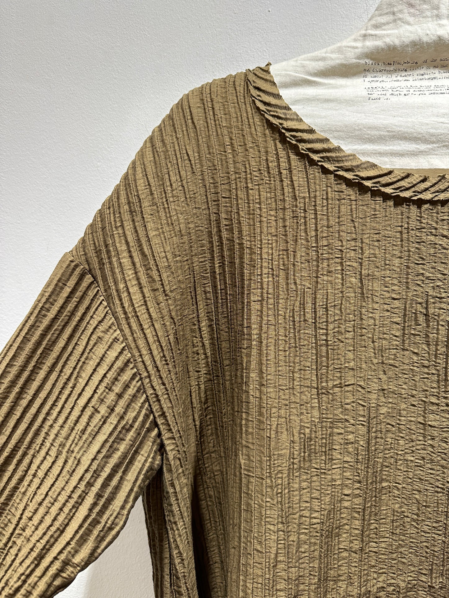 TADASHI - Casacca nervature, Verde