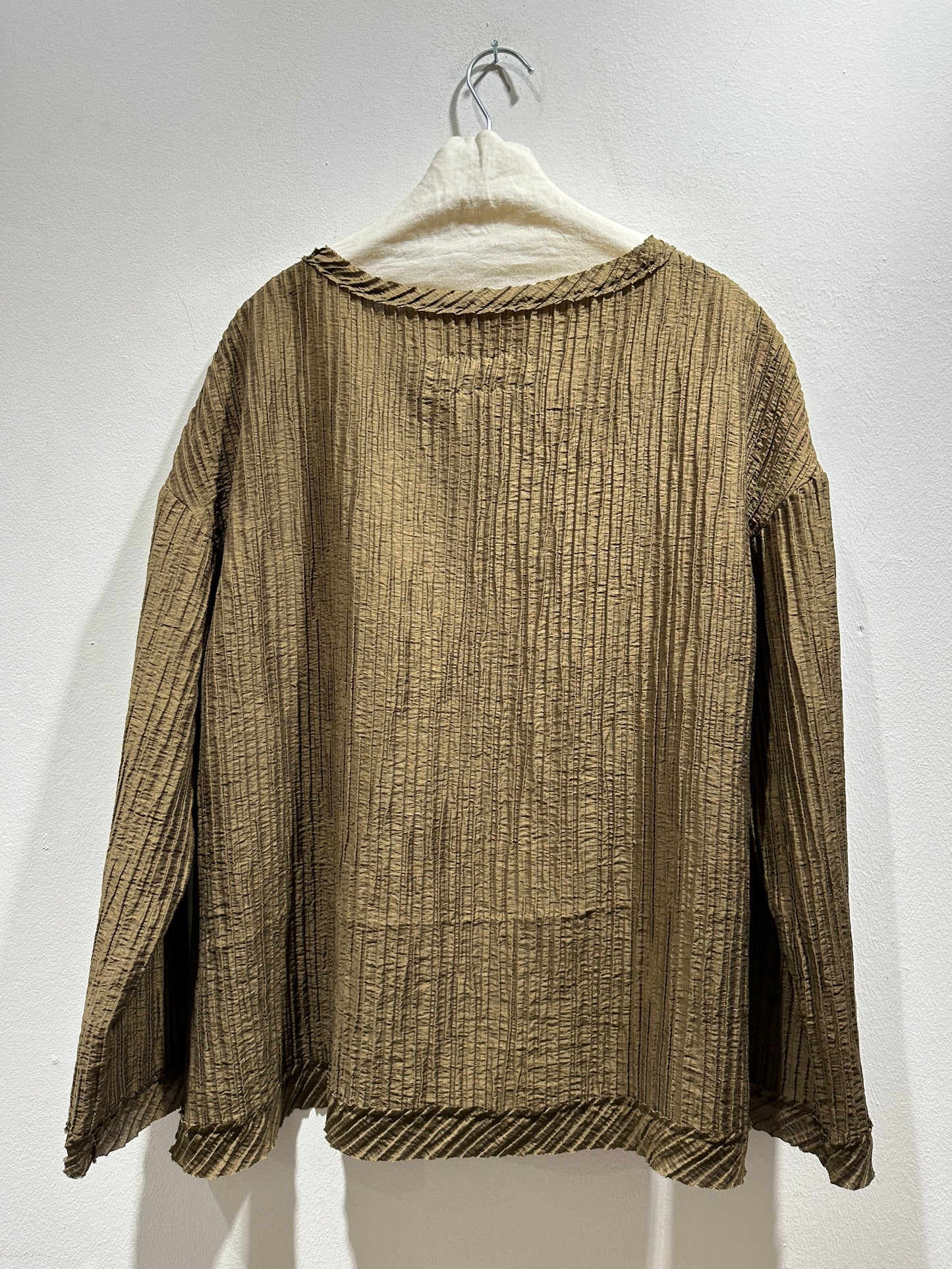 TADASHI - Casacca nervature, Verde