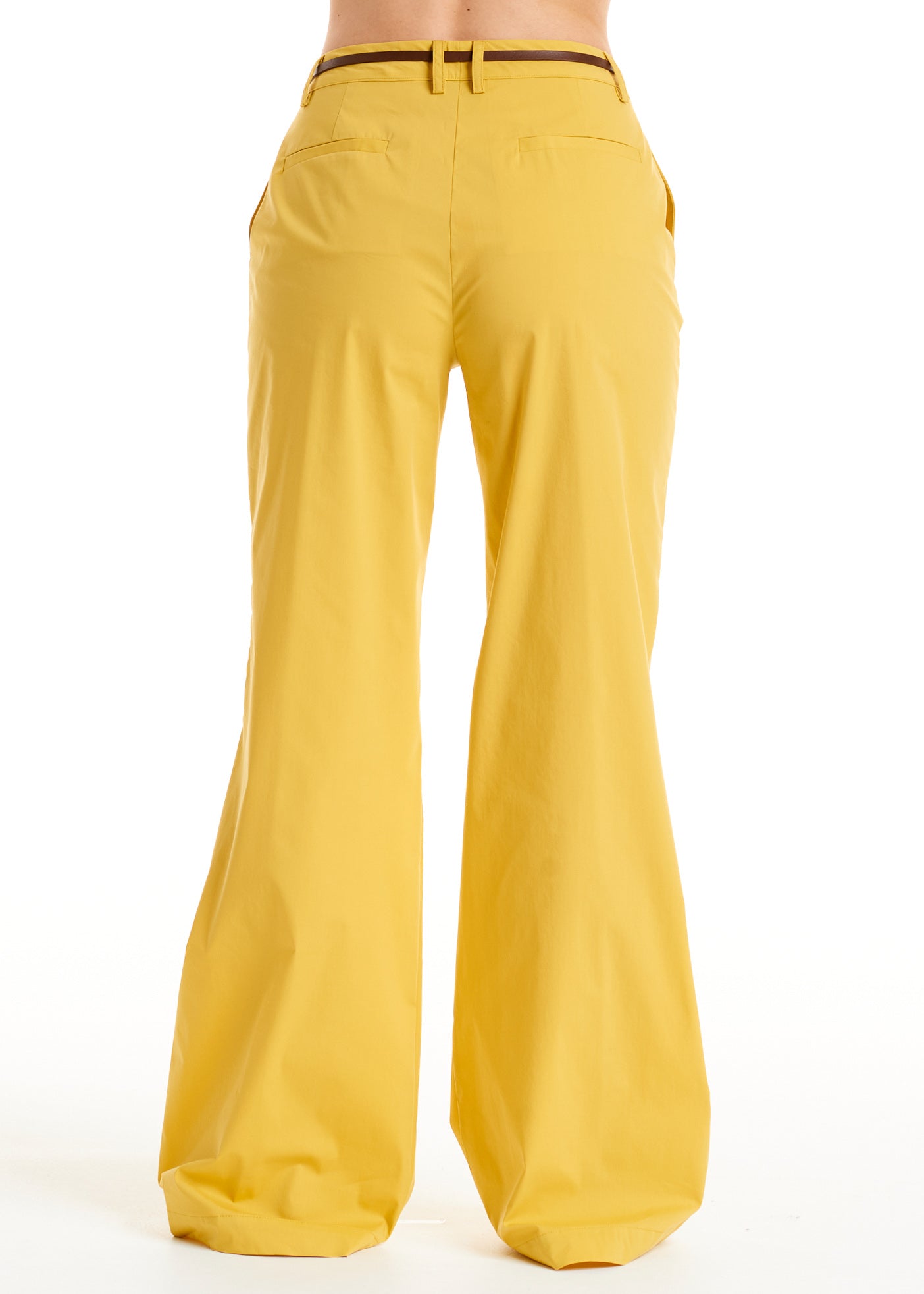 ALESSIA SANTI - Pantalone con cintura, Giallo