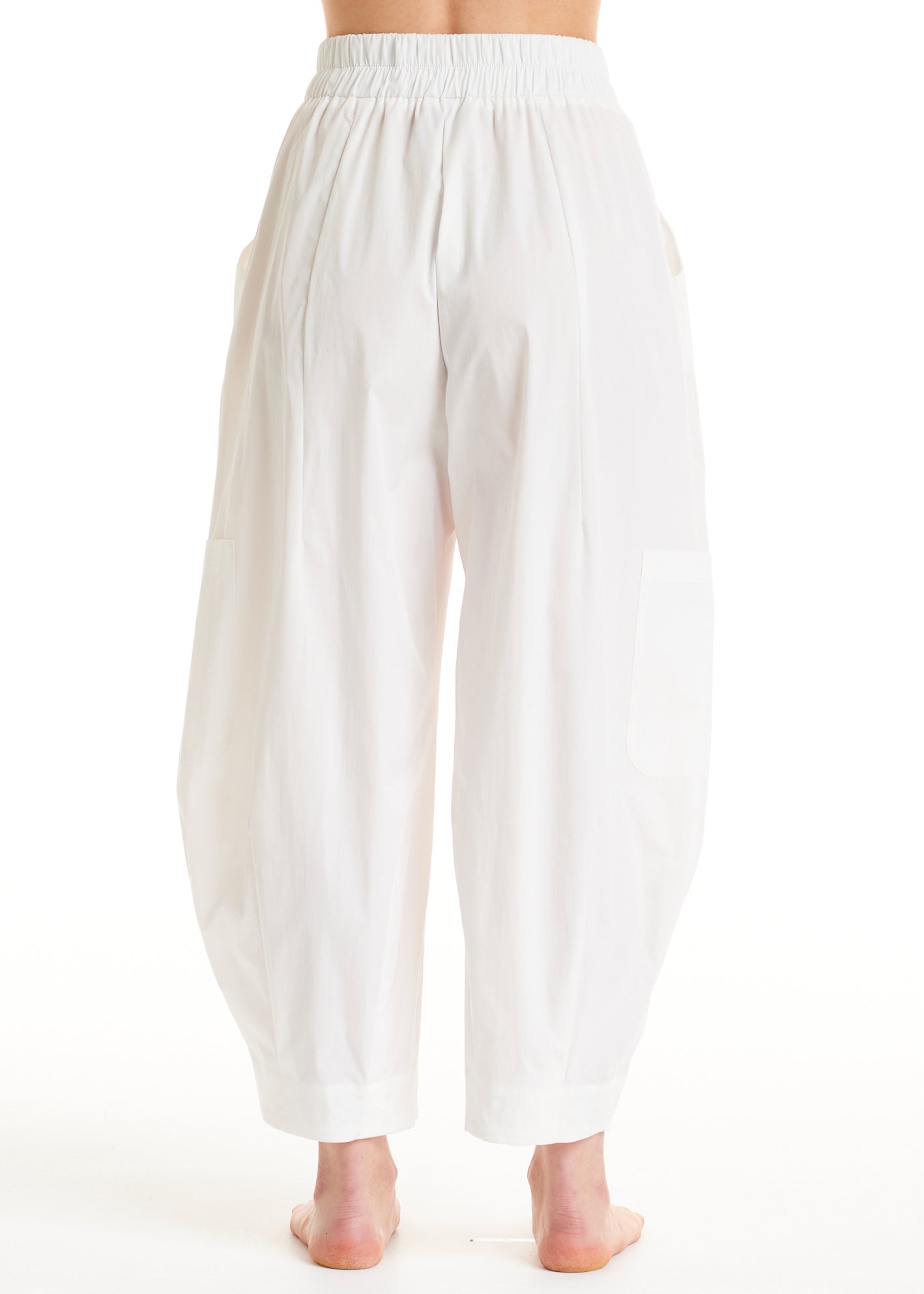ALESSIA SANTI - Pantalone a ovetto, Bianco