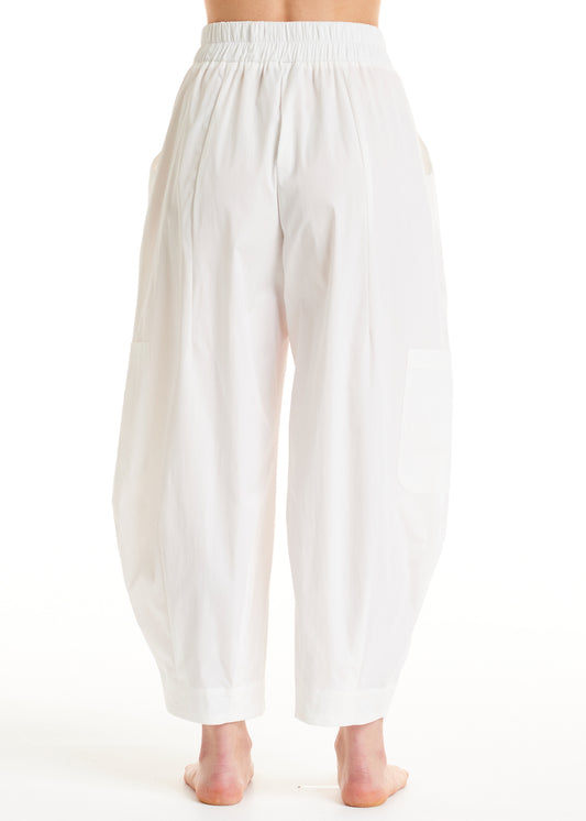 ALESSIA SANTI - Pantalone a ovetto, Bianco
