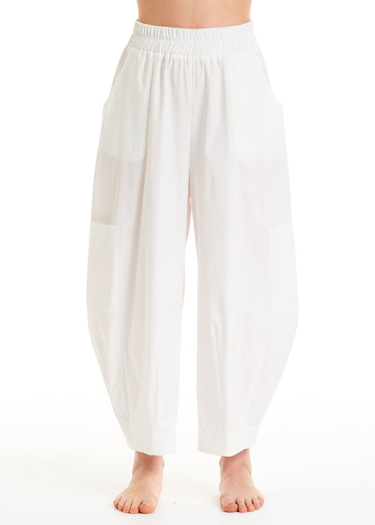 ALESSIA SANTI - Pantalone a ovetto, Bianco