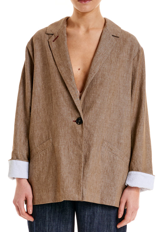 ALESSIA SANTI - Giacca 1 bottone, Beige