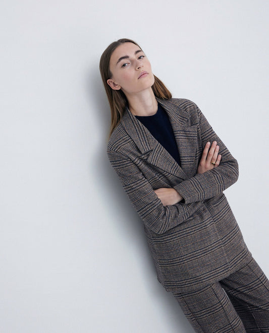 YERSE - Giacca taglio maschile, Marrone