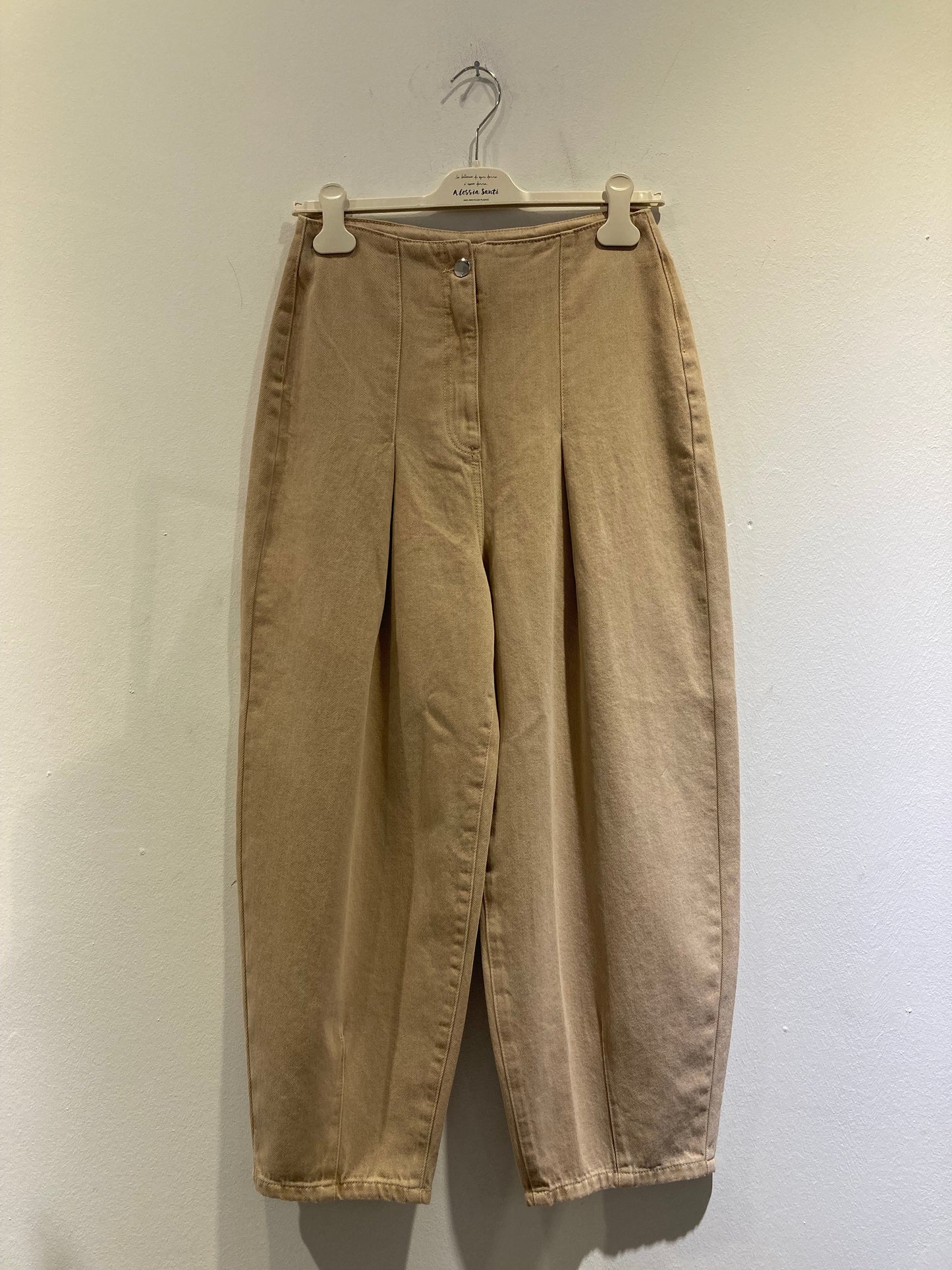 ALESSIA SANTI - Pantalone denim, Crema