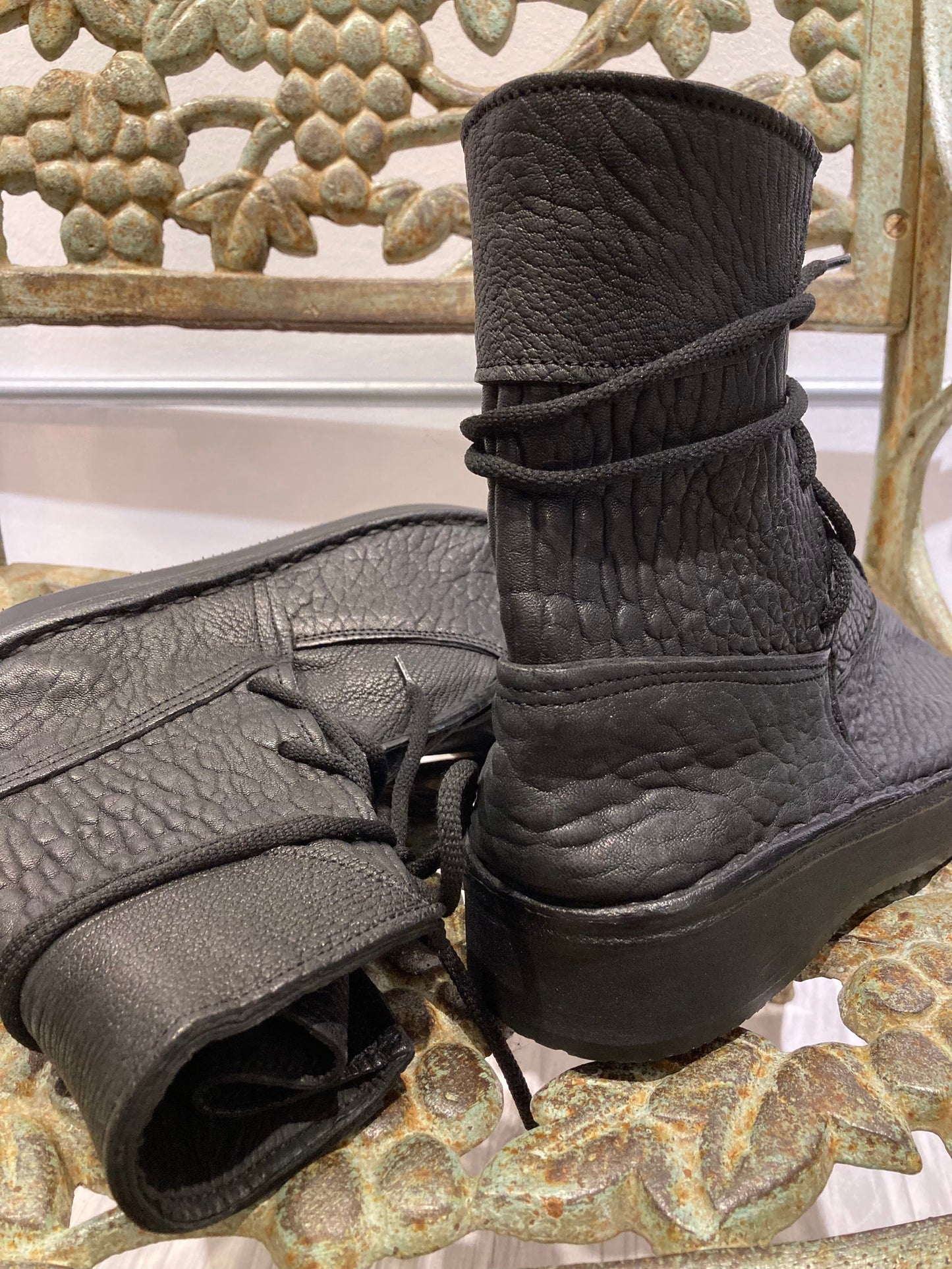 BREAD&BUTTER - Stivaletto stringato vera pelle