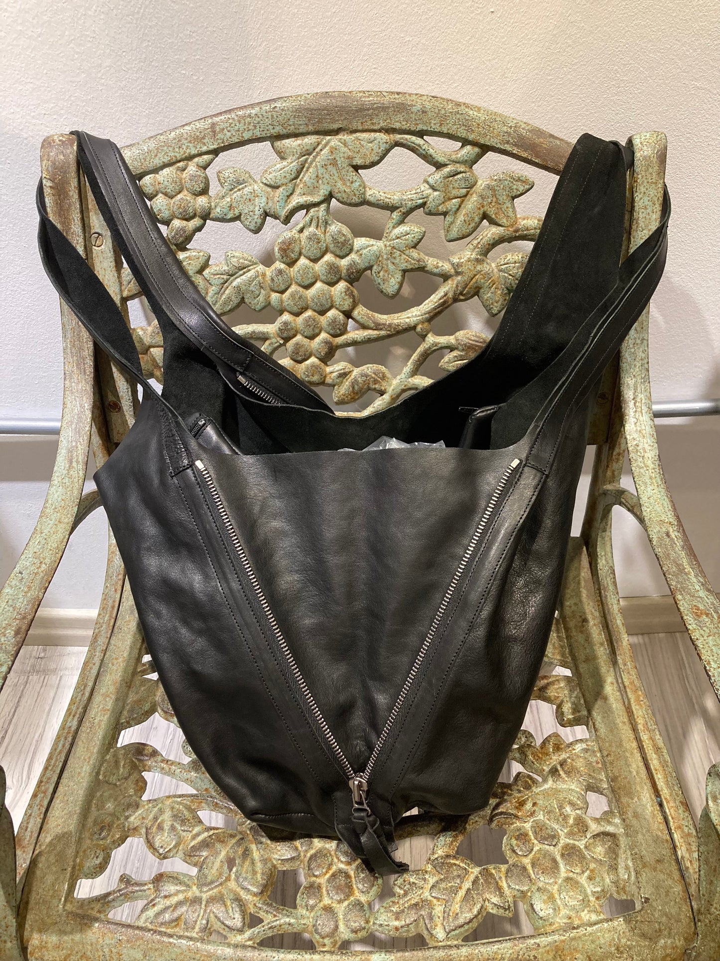 TRIPPEN - Shopper Pelle Black