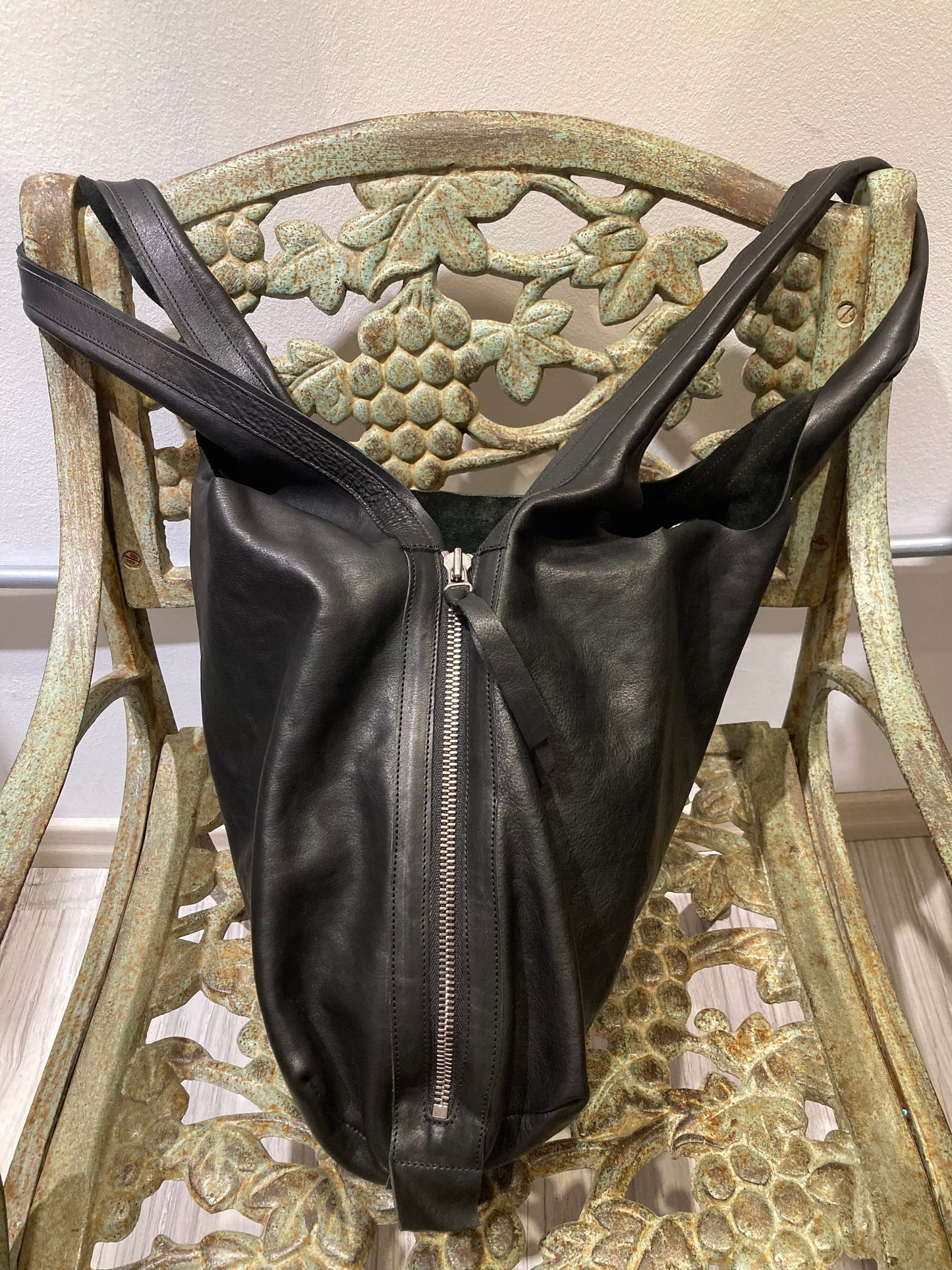 TRIPPEN - Shopper Pelle Black