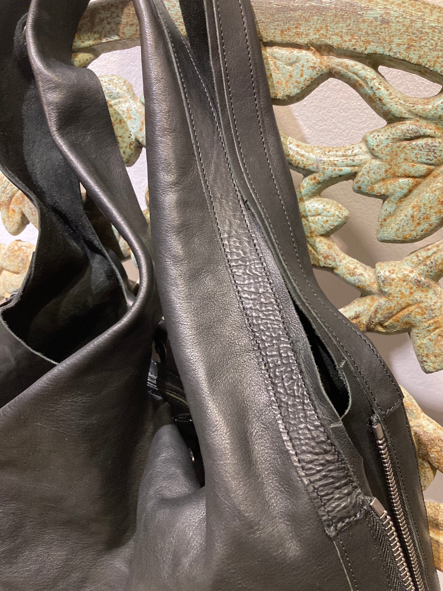 TRIPPEN - Shopper Pelle Black