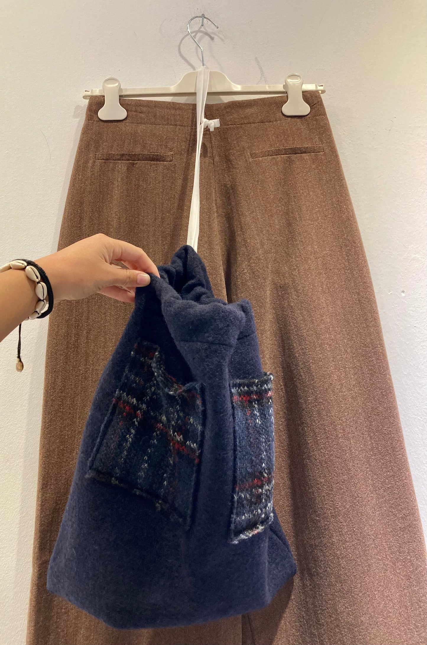 ALESSIA SANTI - Pantalone Misto Lana