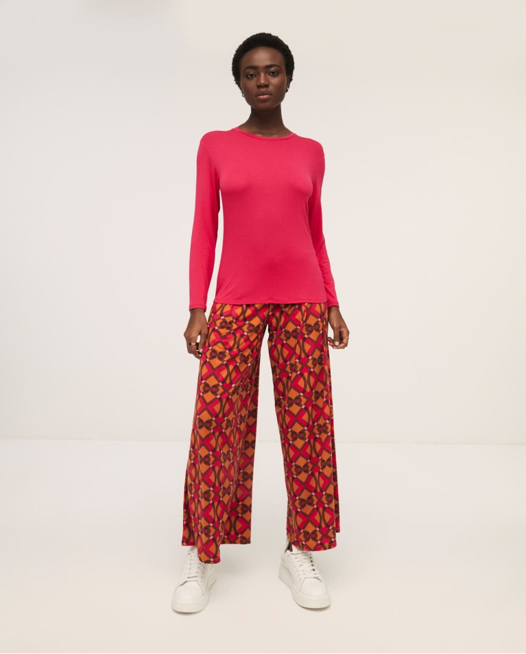 SURKANA - Pantalone fantasia, Fucsia