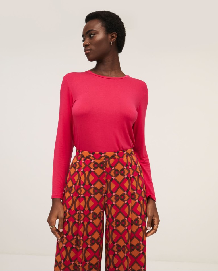SURKANA - Pantalone fantasia, Fucsia