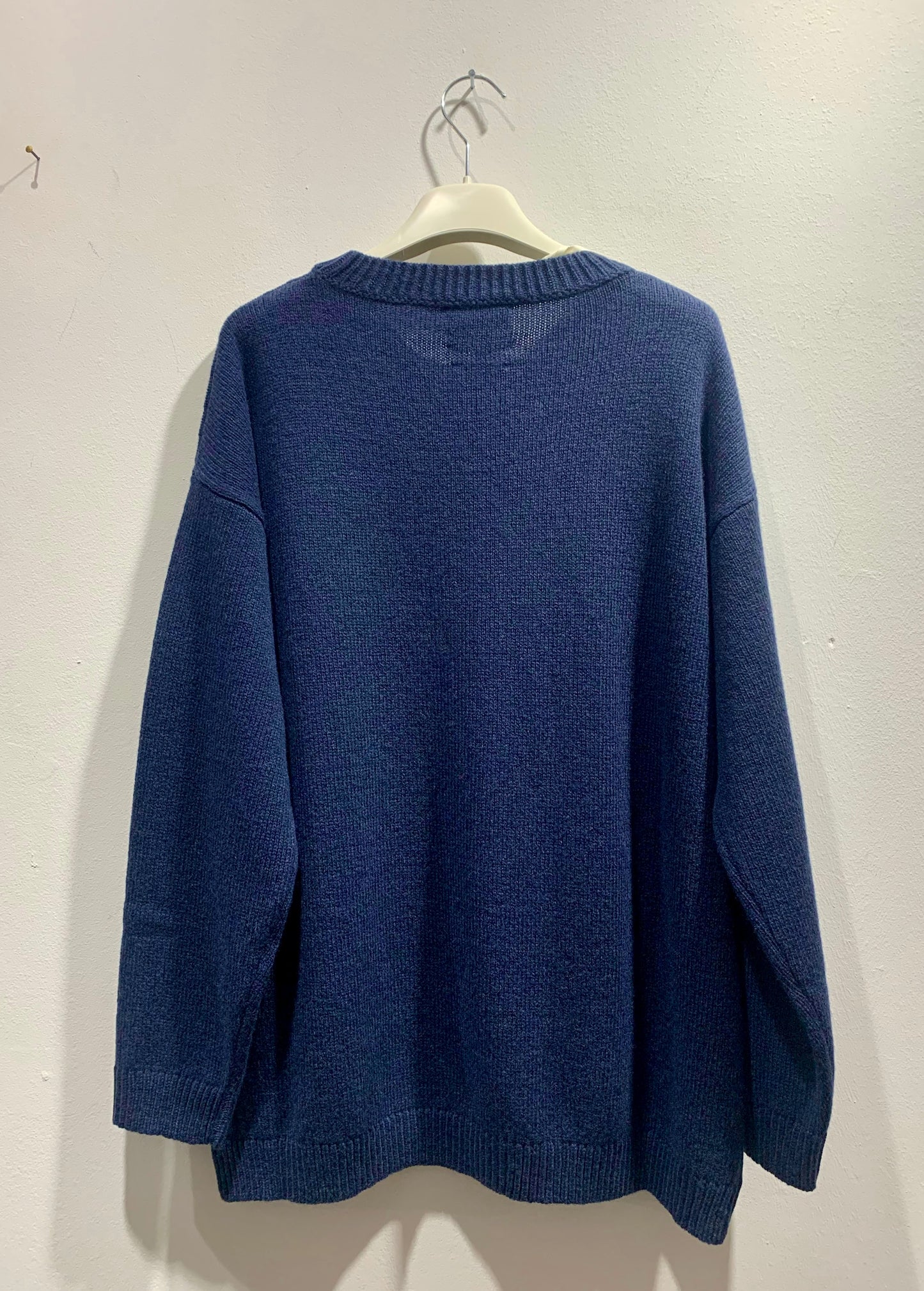 ALESSIA SANTI - Maglia misto lana e cashmere, Navy