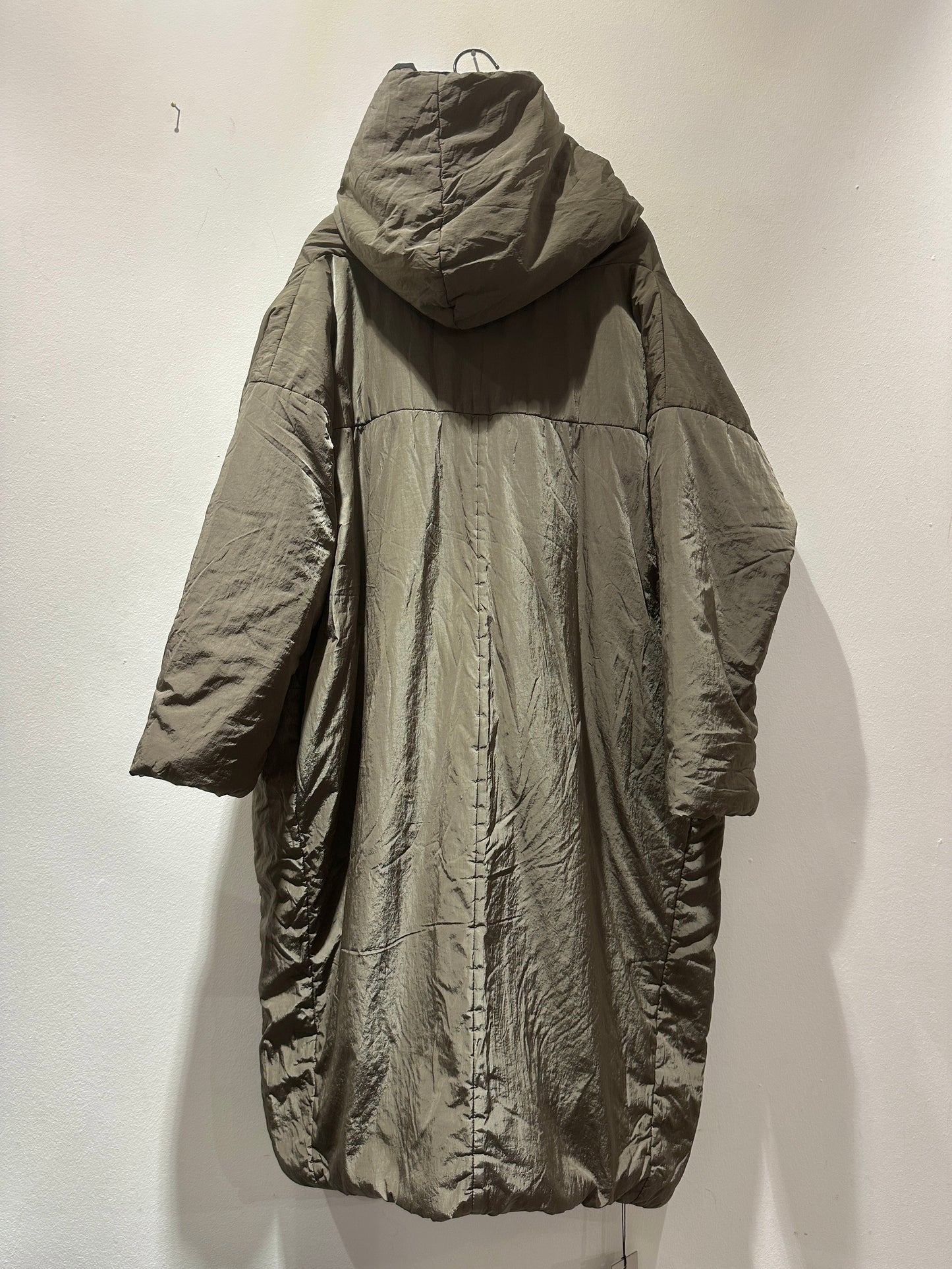 KIMONORAIN - Piumino lungo reversibile, Marron Glacè