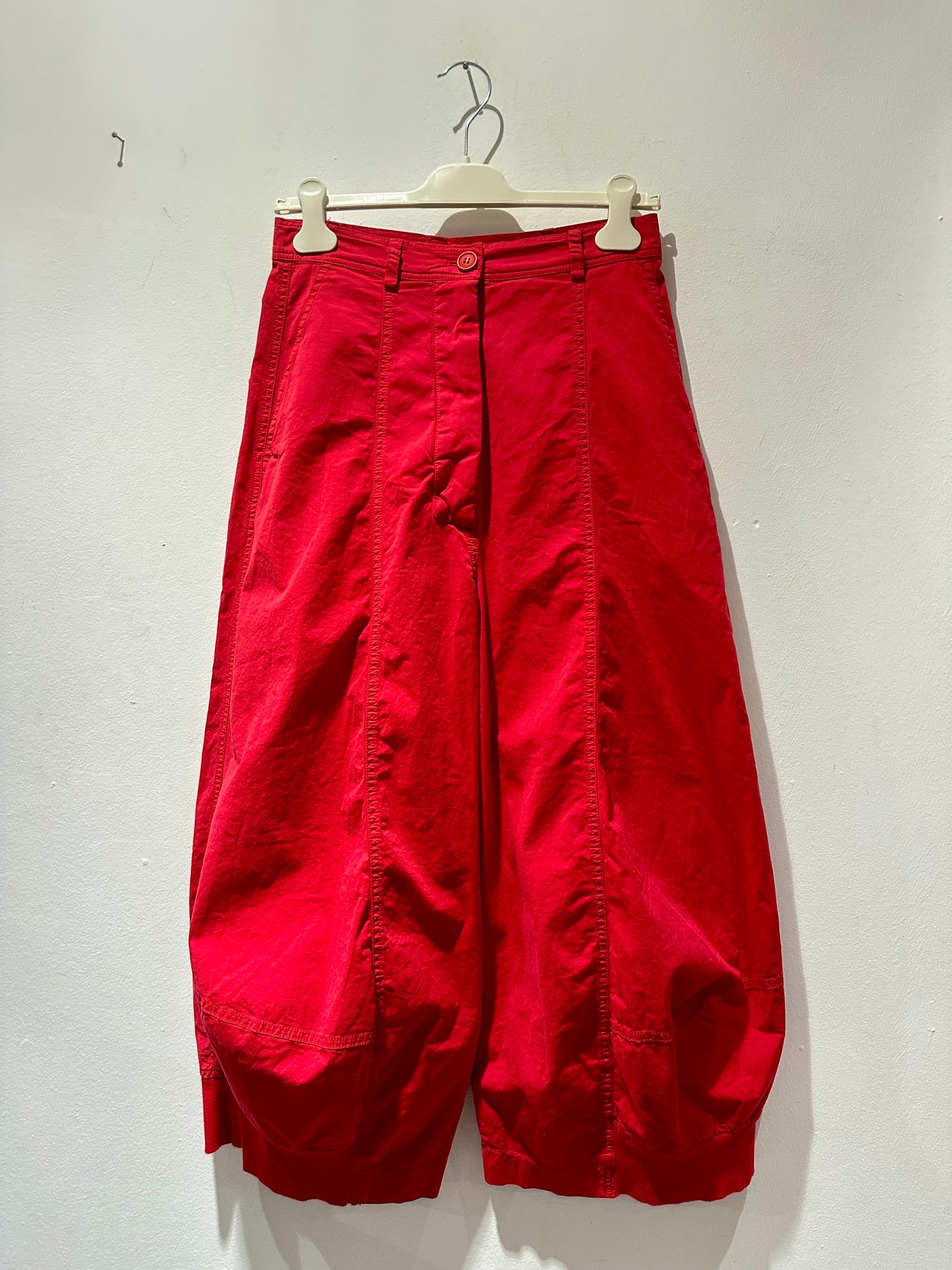 RUNDHOLZ - Pantalone gamba ampia, Red