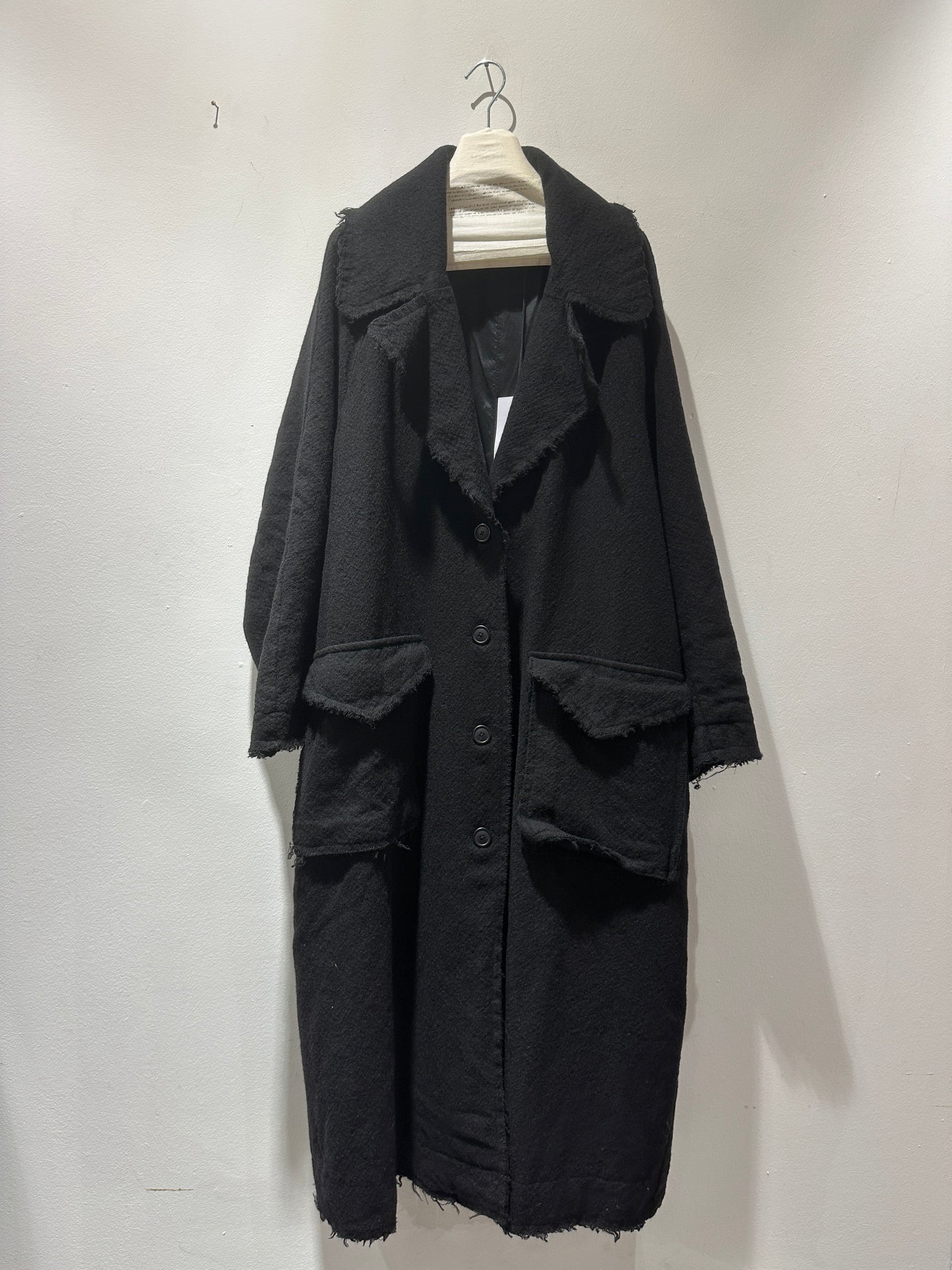 RUNDHOLZ - Cappotto lungo in lana, Black