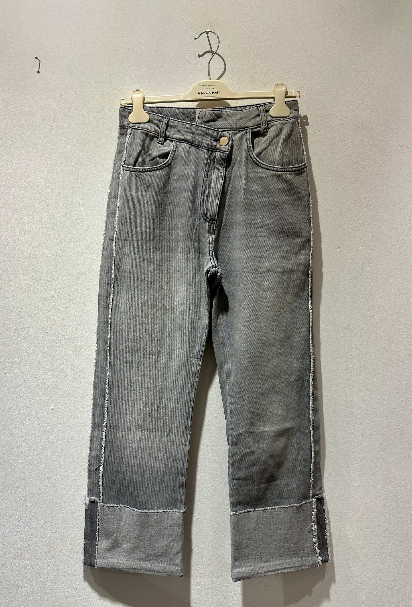ALESSIA SANTI - Jeans con risvolto, grigio