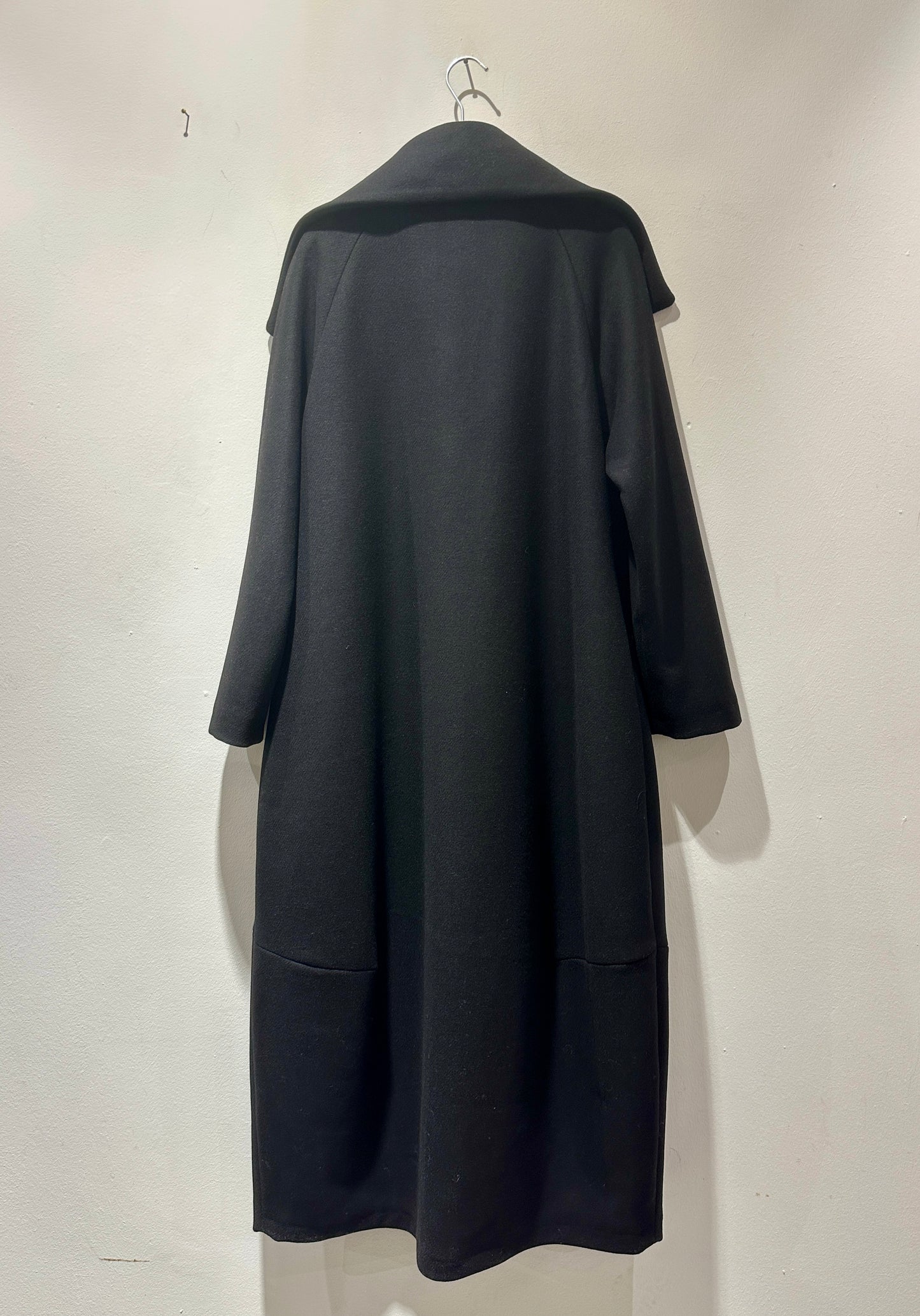 JM Design - Cappotto lungo misto lana, Nero