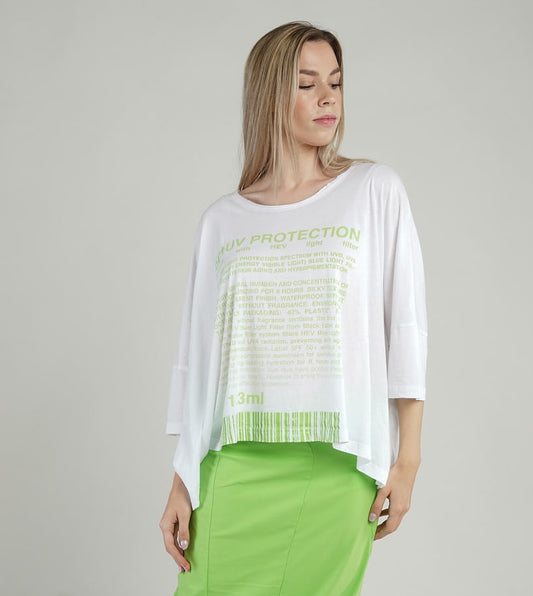 RUNDHOLZ - T-shirt stampata, Lime